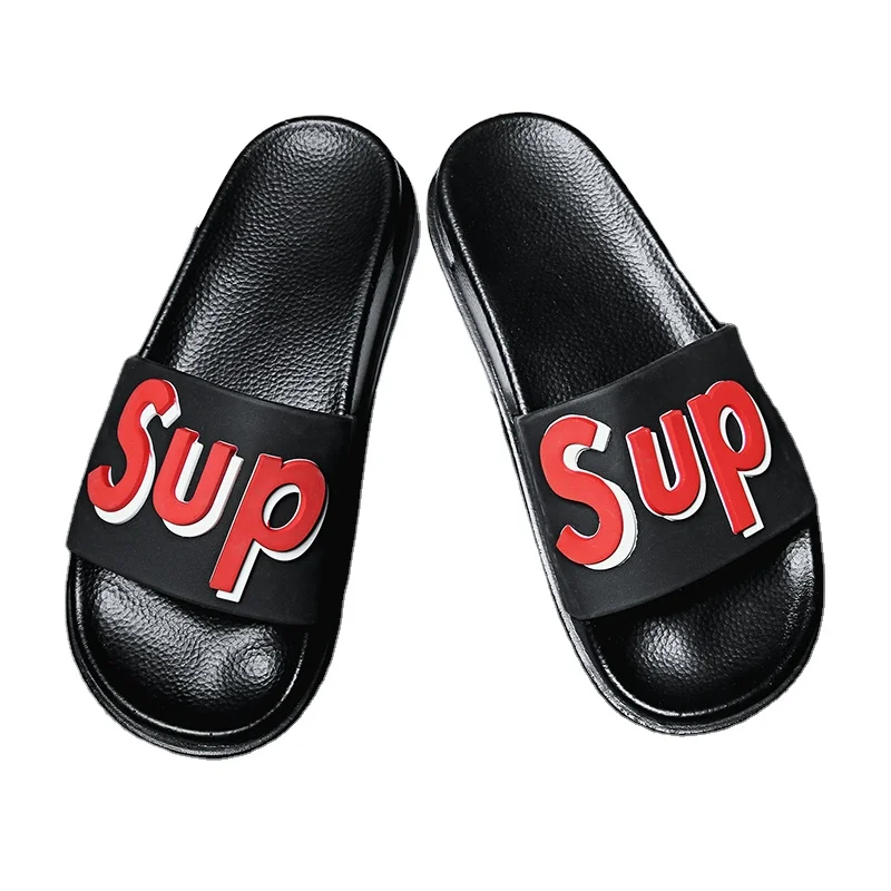 Hot sale men rubber slides air cushion slide sandal custom logo custom rubber slides