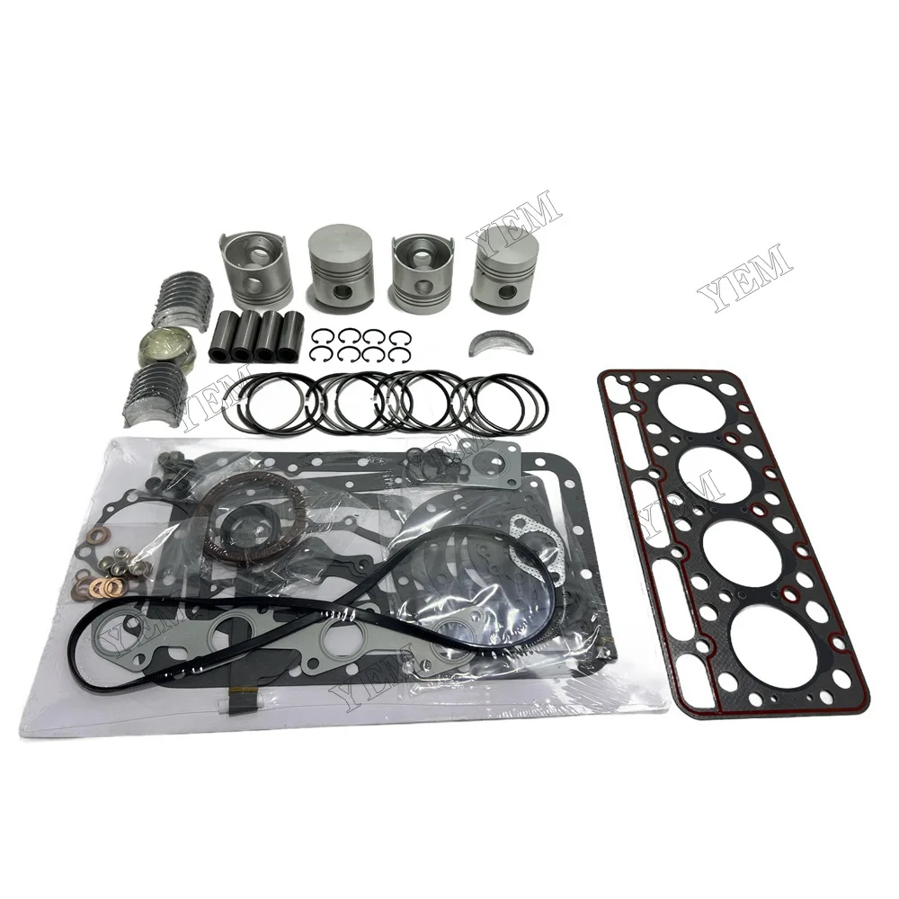 V1502 Engine Overhaul Rebuild Kit for Kubota RX3600 L2050DT L235DT Piston Ring