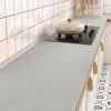 Sea salt milk blue waterproof and oil-proof stove mat