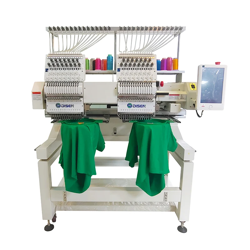 2-heads-12-needles Embroidery Machine - Pearl High Relief Cap
