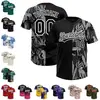 Estilo Hawaiano Negro Leopardo Hojas de Palma Tropicales-01