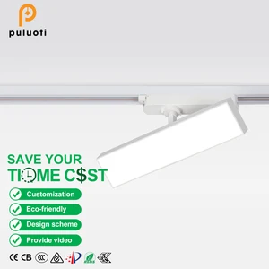 Modern 24W Floodlight Ceiling Surface 48V Cob Magnetic Track Lighting System White Led Permanent Lighting Track for Indoor Use