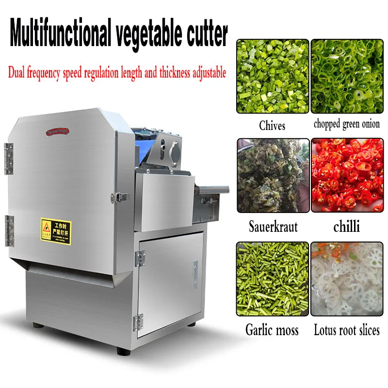 Commercial Scallion Cutter Parsley Carrot Vegetable Cutting Machine Vegetable Slicer Machine - Image 4