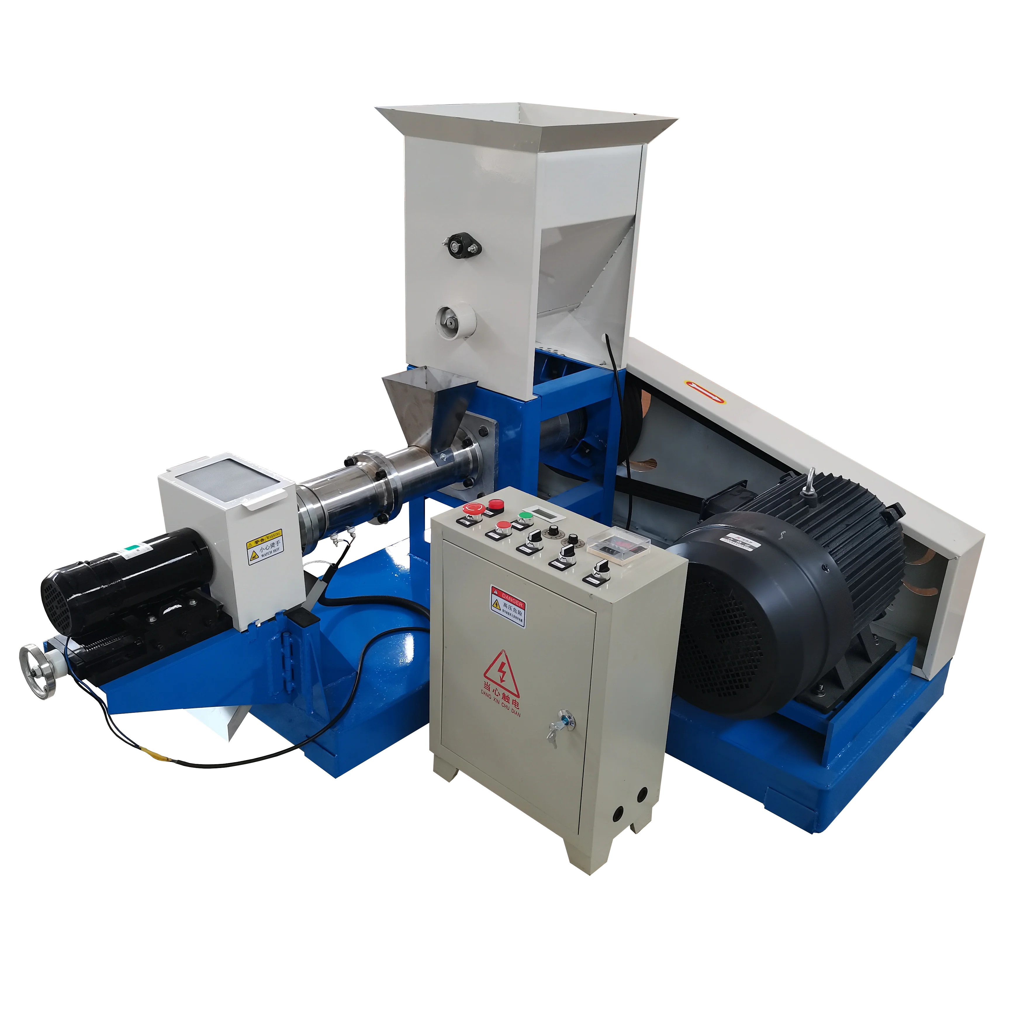 Floating Fish Feed Machine Price Production Line Big Capacity Fish Feed Single Screw Extruder Processing Line