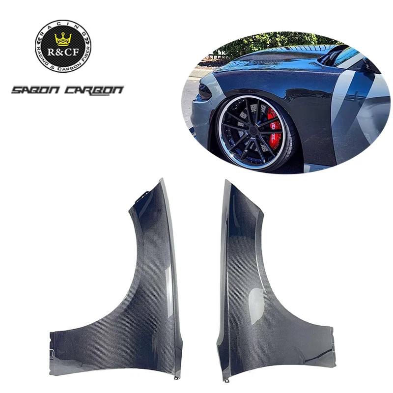Style Carbon Fiber Fender Narrow Body For Dodge Charger 2015+