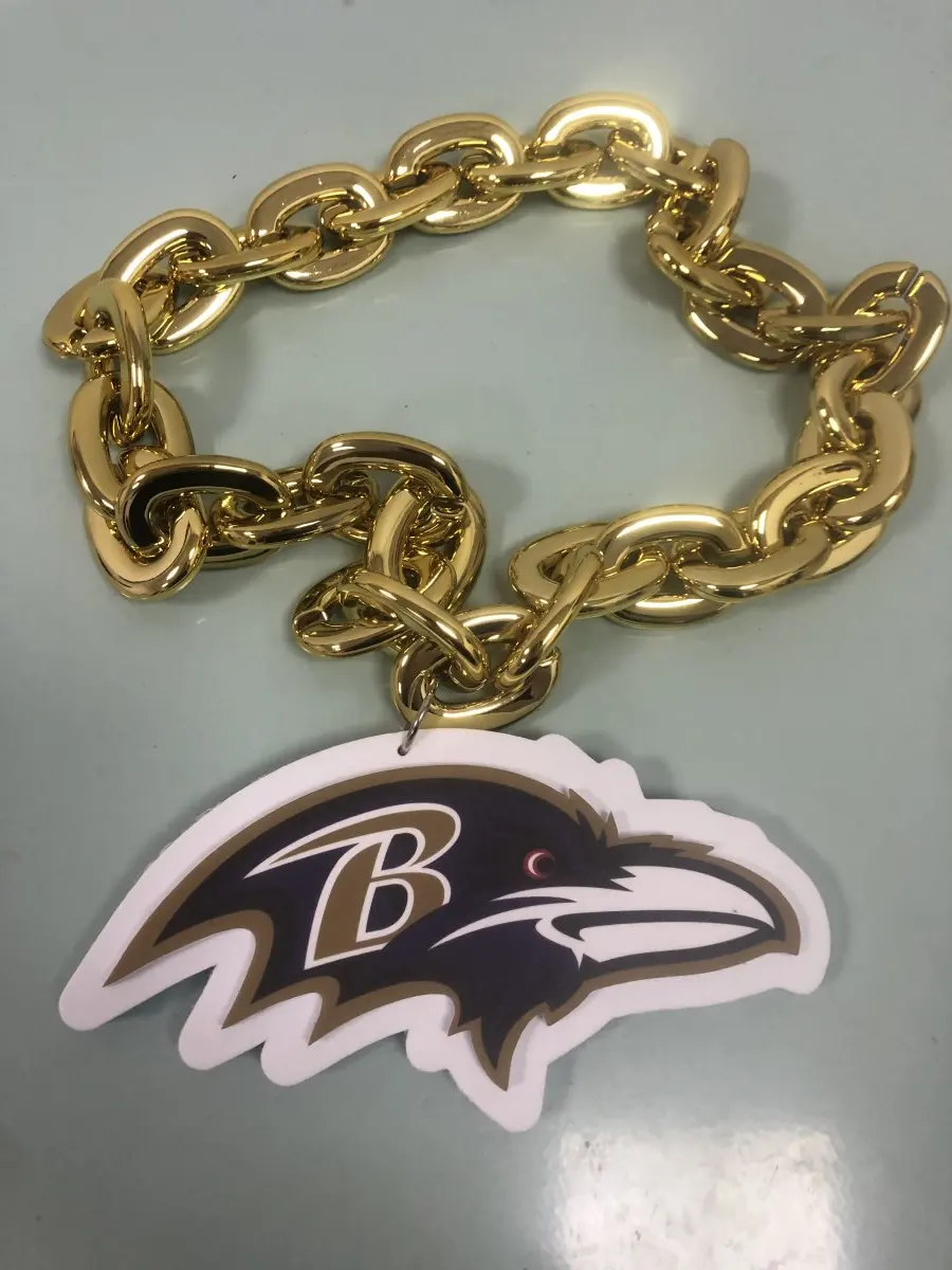 Customize Naional Football Teams Loge Oversized 3d Eva Foam Necklace