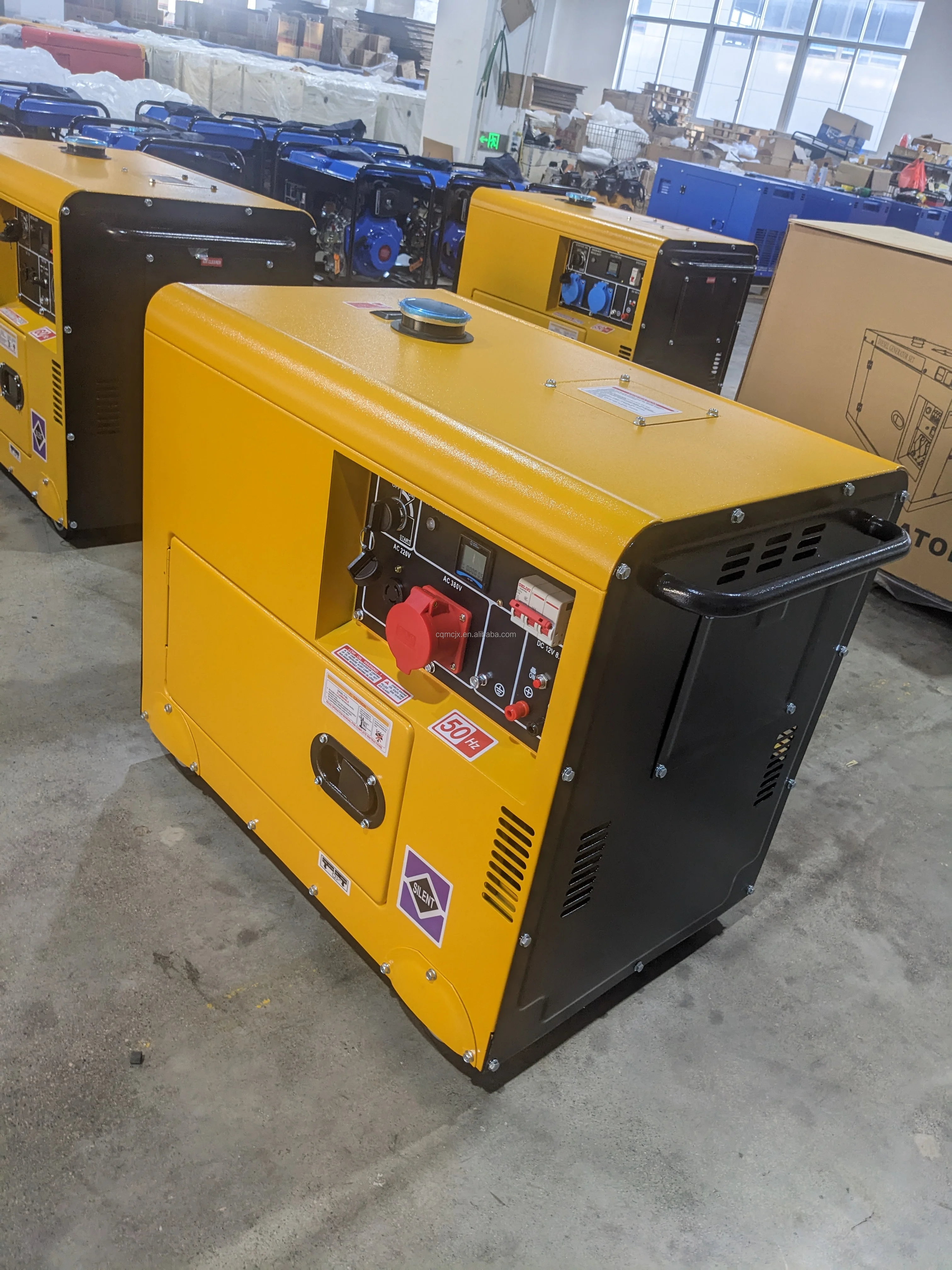 product 10kva diesel super silent generator 50hz 220v soundproof diesel generators 20kva portable alternator genset with ats auto start-4