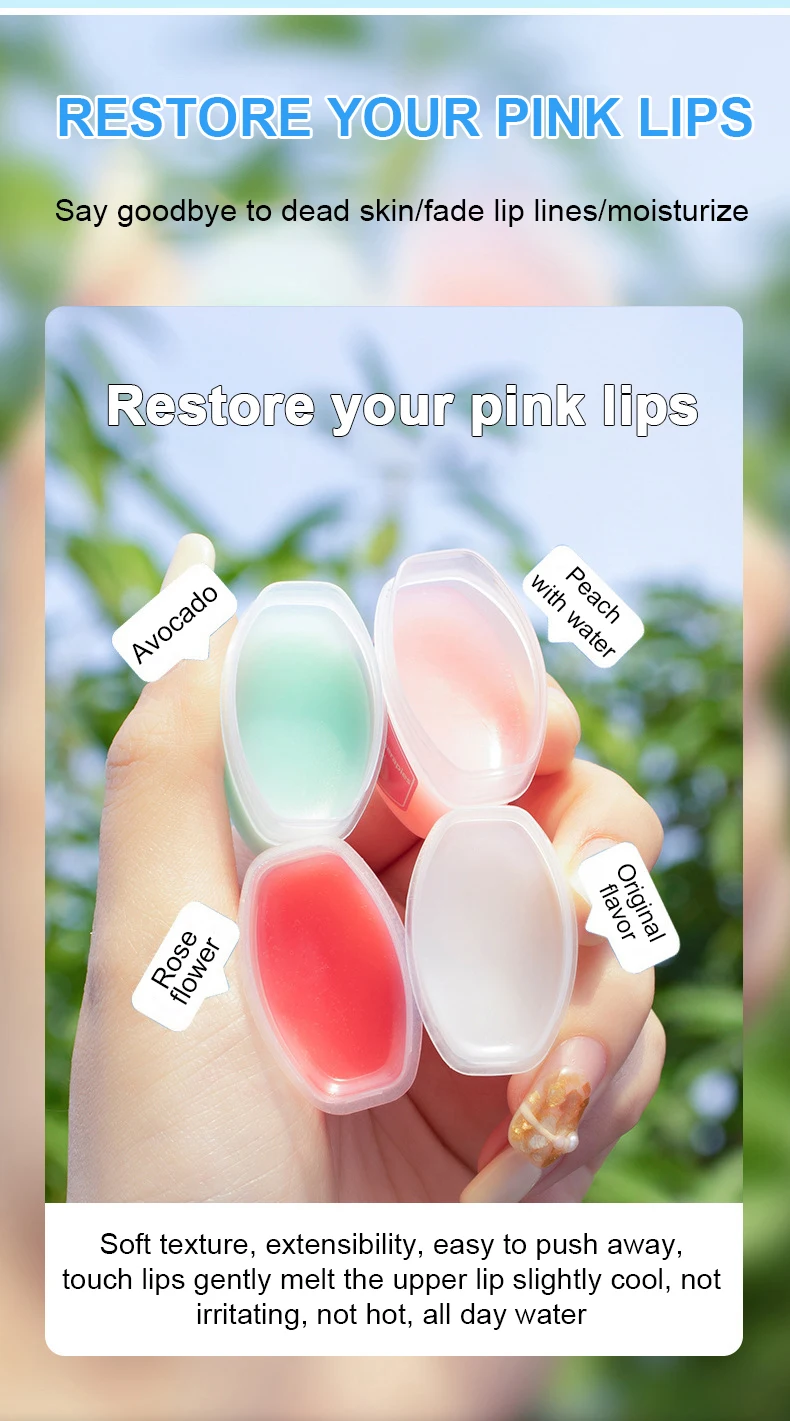 Plant Lip Balm Moisturizing Lipsticks Base Cute Makeup Anticracking