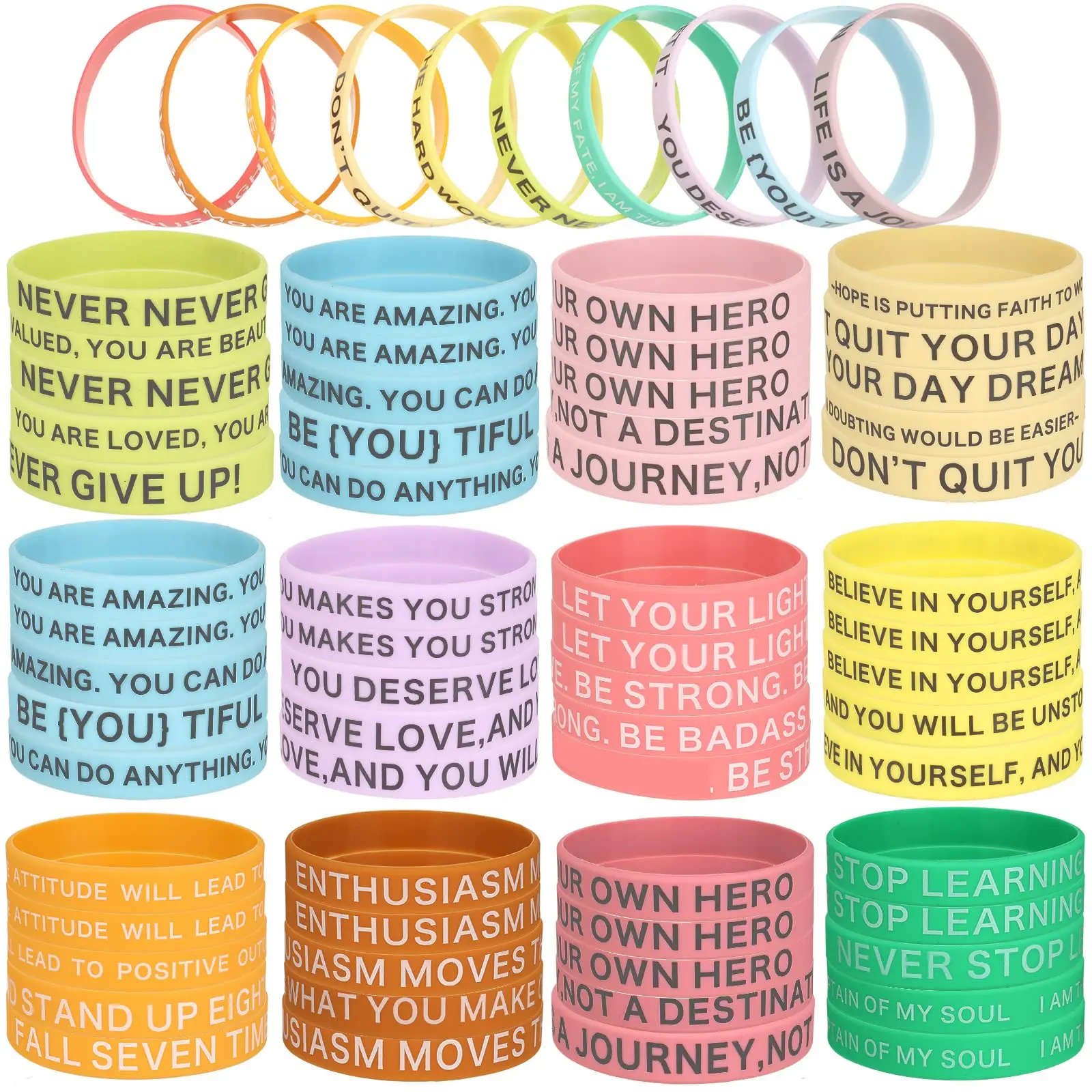 No Minimum Custom Wrist Bands Personalized Text Debossed Rubber