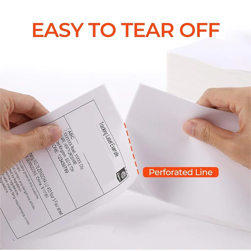 American Direct Selling Cross-Border Three-Proof Express Waybill Printing Paper 4*6 Thermal Label 500PCS in Fold