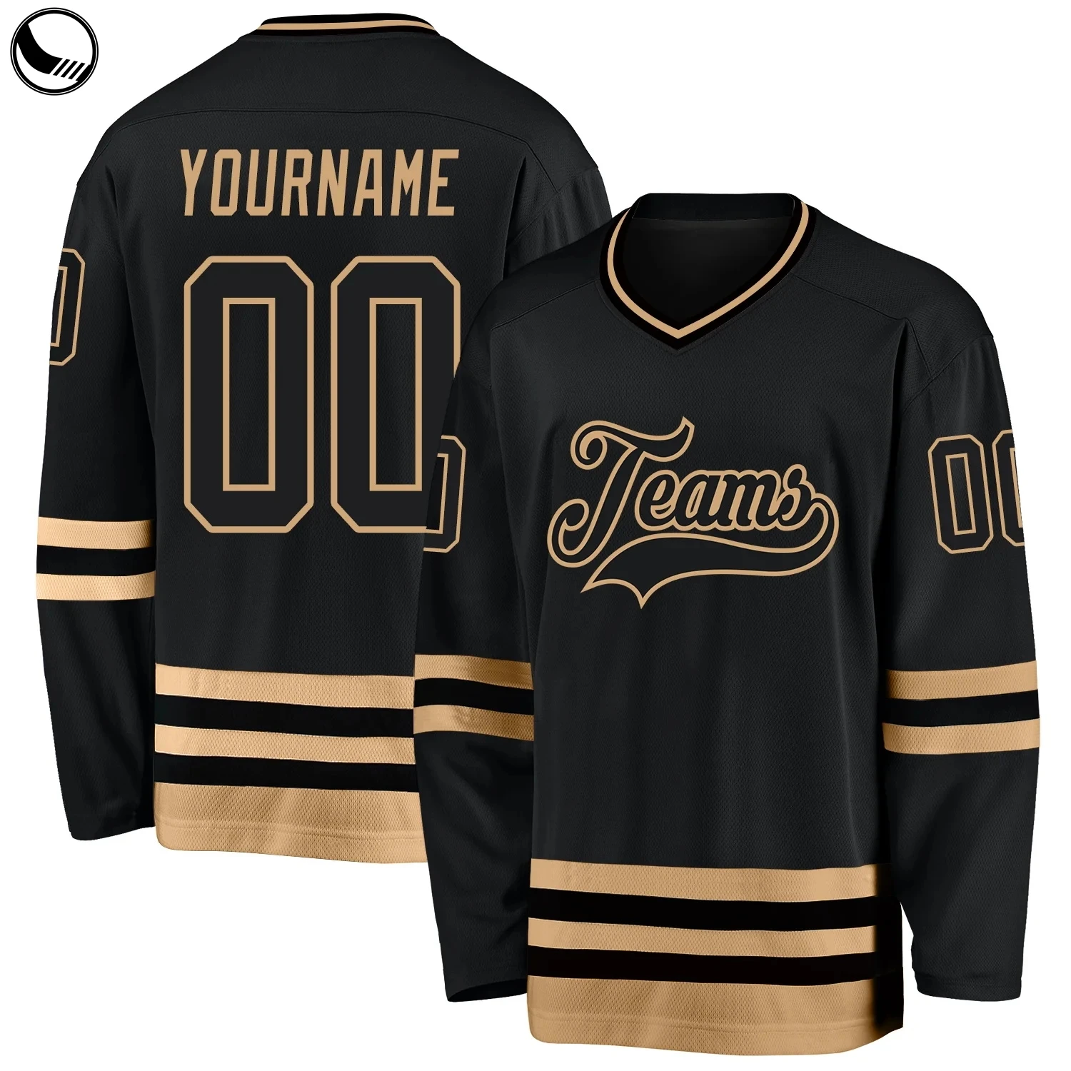 Custom Hockey Jerseys Youth Men Blank Sublimated Reversible Stitches Embroidery Golden Ice Hockey Jersey