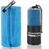Blue cylindrical bag