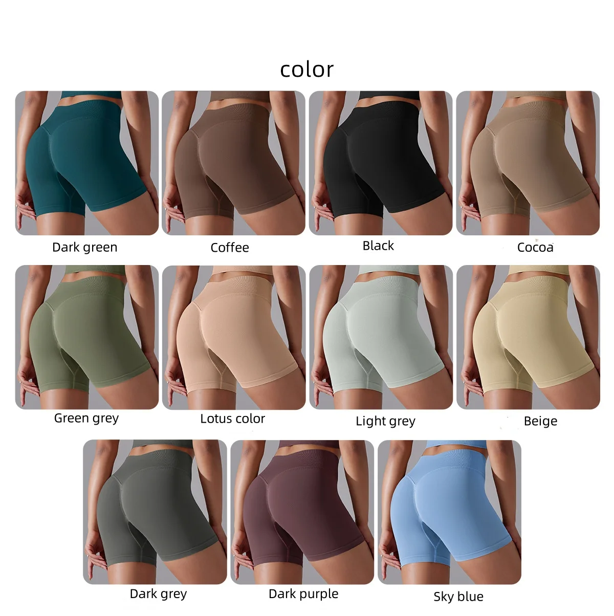 Custom Scrunch Butt Workout Shorts Seamless Women's Workout Sports Fitness Yoga Running Gym Shorts Women Clothing Manufacturer manufacture