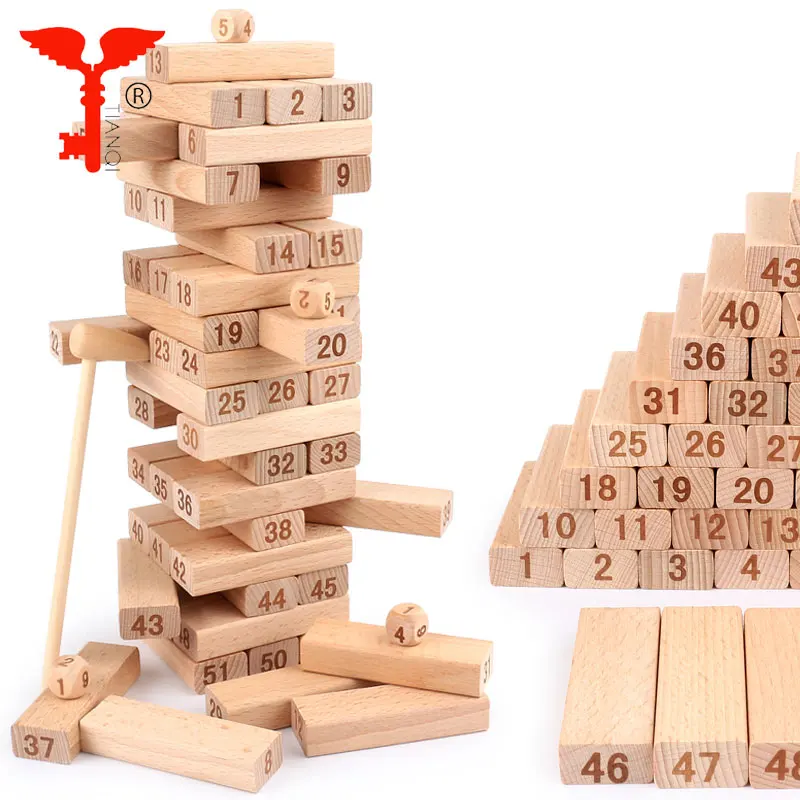 Jumbo Blocks Wooden Puzzle Cube Toy for Child or Adults Wooden Funny Game for Party