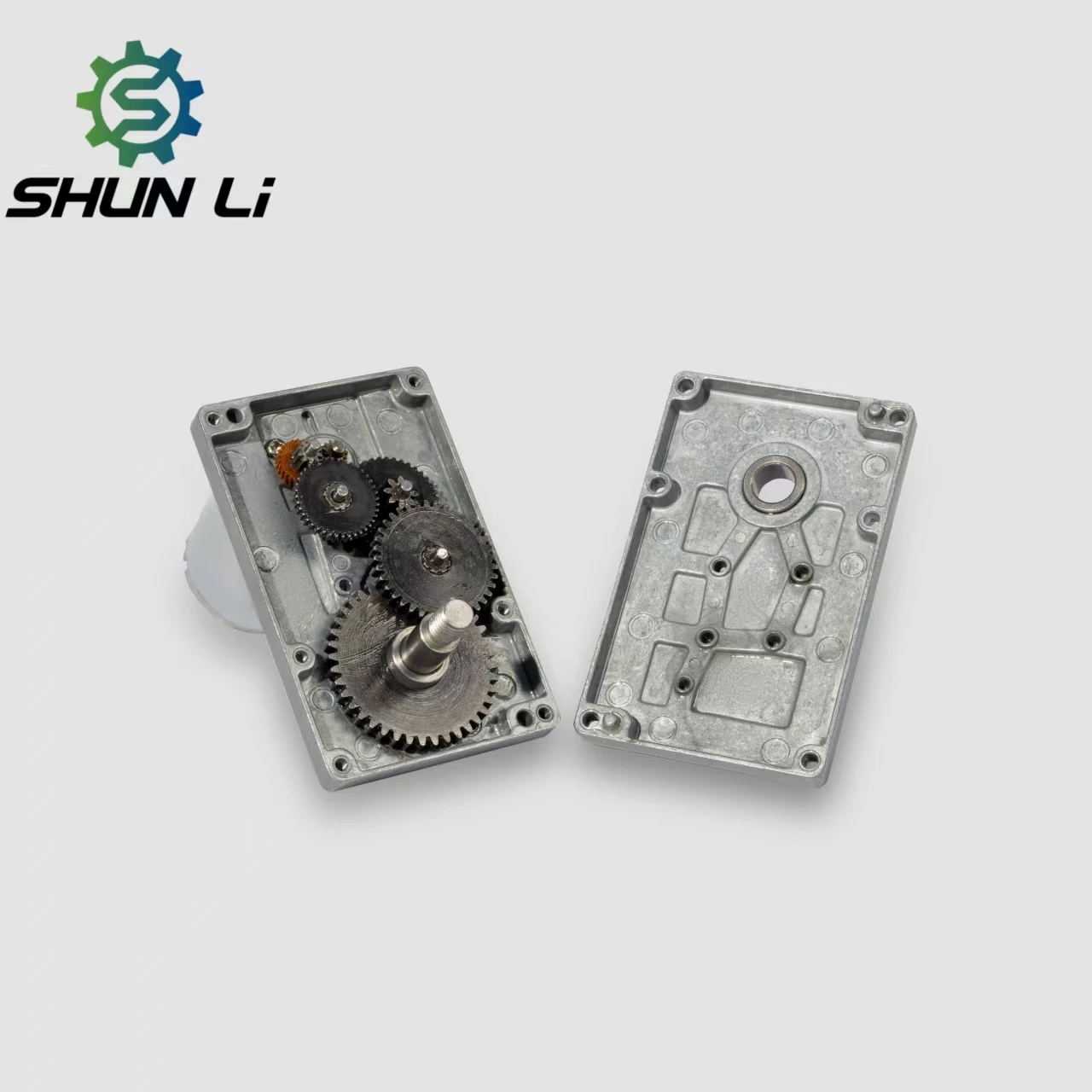 square Gearbox 100mm with 555 Dc 12v 24v Encoder Gear Motor