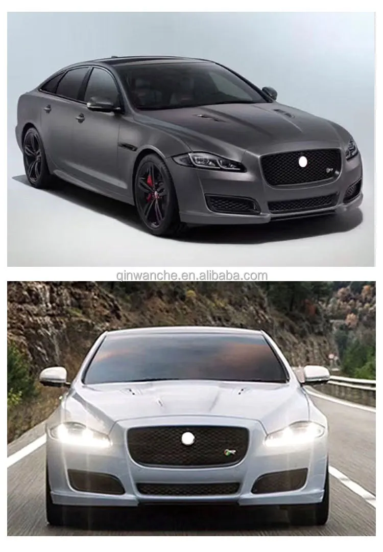 Air_rocket Front Left Side Fender Air Vent Grille For Jaguar XJ 2010-2019 – Gloss Black, With 'Jaguar' Printing