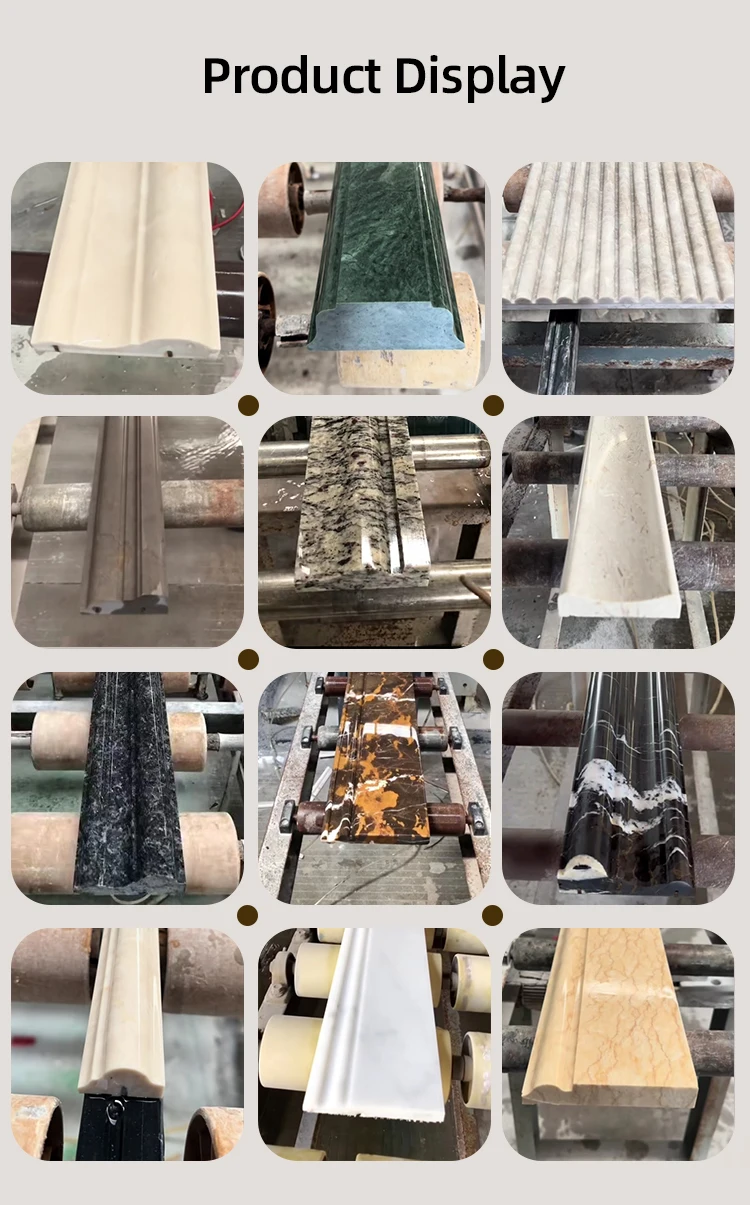 product portugal moca cream beige skirting moulding limestone baseboard honed modern for home decoration-6