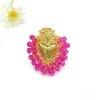 CC-0799-Ciondolo cuore rosa-rosso