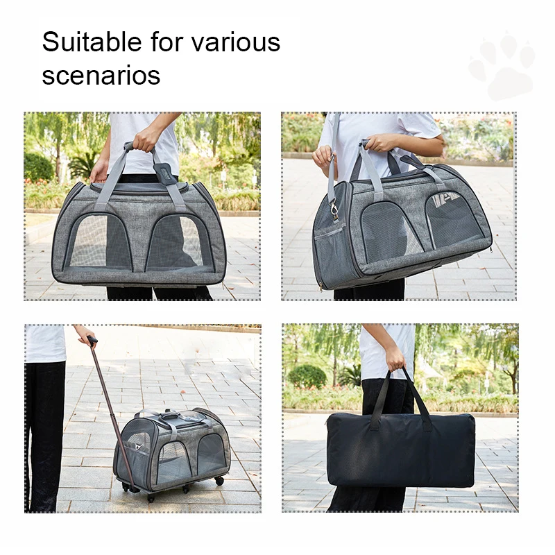 2024 New Design Airline Approved Large Capacity Pet Rolling Bag With ...