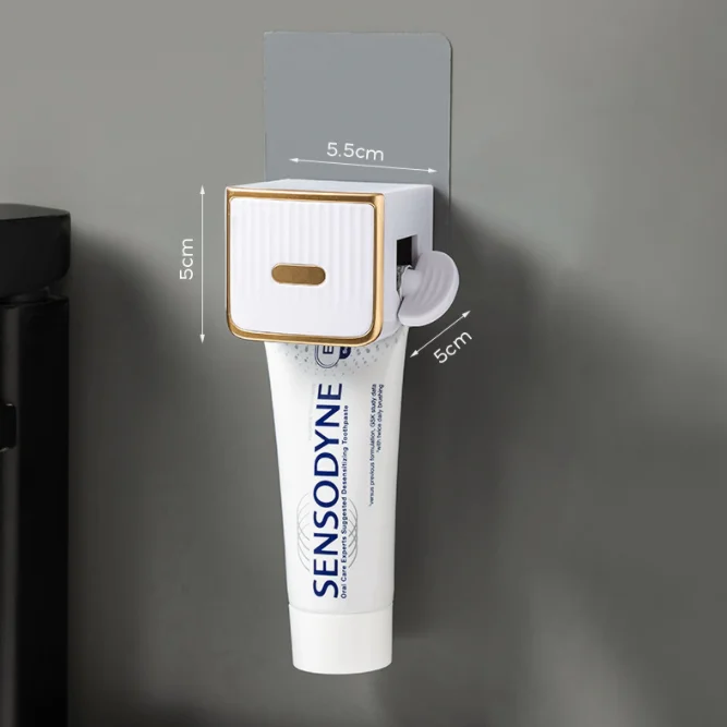 Wall-Mounted Toothpaste Dispenser & Squeezer