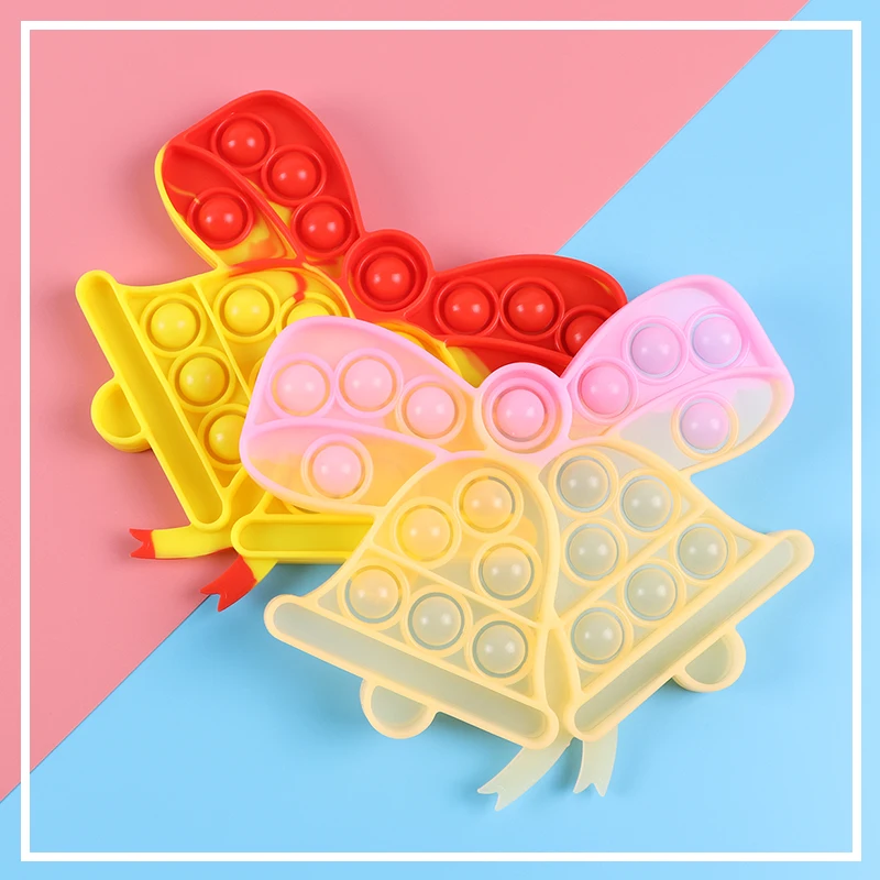 Пазлы многоразовые пищевые рождественские детские игрушки Рождественские шапки рождественские колокольчики для мальчиков и девочек c