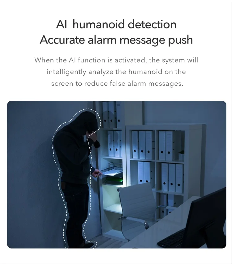V380 Smart Home Security System 5mp Remote Control Dome Ptz One-Key Alarm Function Two-Way Intercom Wall Mount Cctv Ip Camera