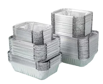 Disposable Aluminum Rectangle Foil Containers Easy and Convenient Cooking Solution