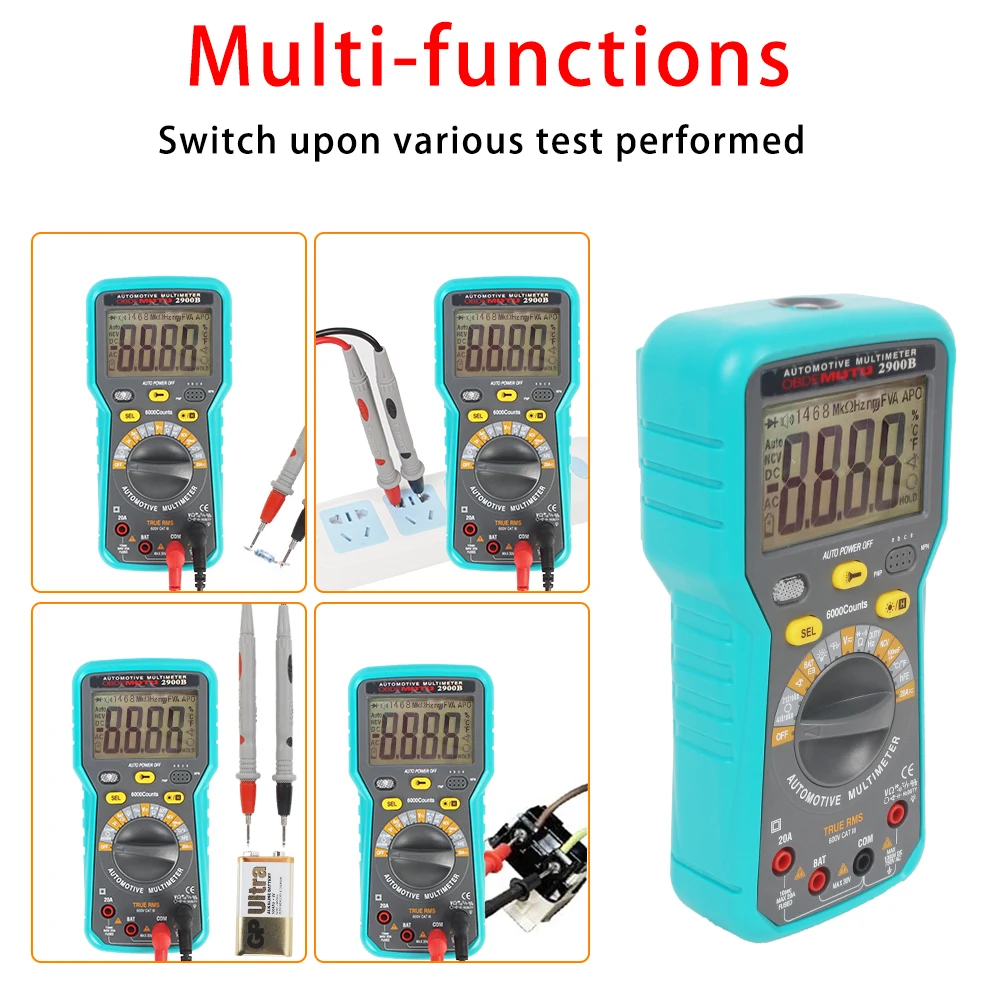 Automotive Digital Multimeter With Rpm Test Mst2900b Buy Digital