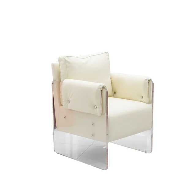 Modern Design High Backrest Sofa Indoor Outdoor Furniture Soft acrylic plate Upholstered Chairs