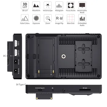 FEELWORLD F7 PRO Camera Monitor 7 Inch 4K 60Hz Touch Screen 3D LUT F970 Power Kit Factory Direct Custom Packaging detail image