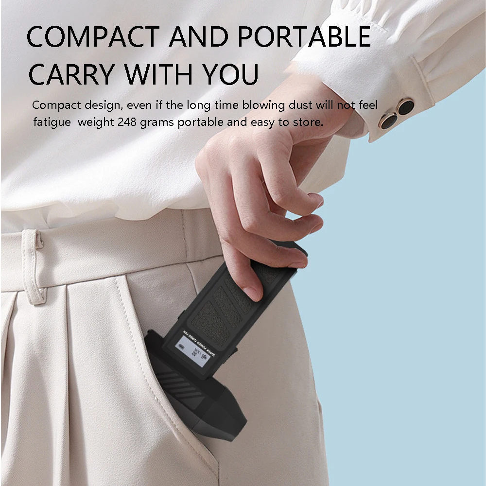 130000RPM 3-Speed Air Duster Electric Fan Brushless Motor Mini Air Blower Portable Handheld Violent Fan - view 6