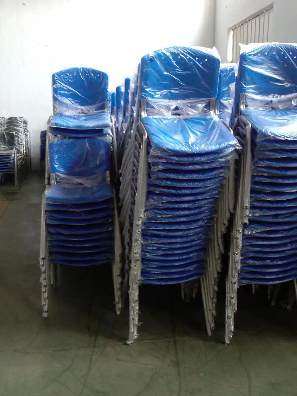 Stacking Plastic Training Chair Lecture Chair with Writing Tablet Metal ...