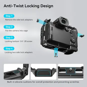 SmallRig G9 II S5 II S5 IIX Camera Cage for LUMIX G9 II / S5 II / S5 IIX With Built-in 2 Cold Shoes detail image