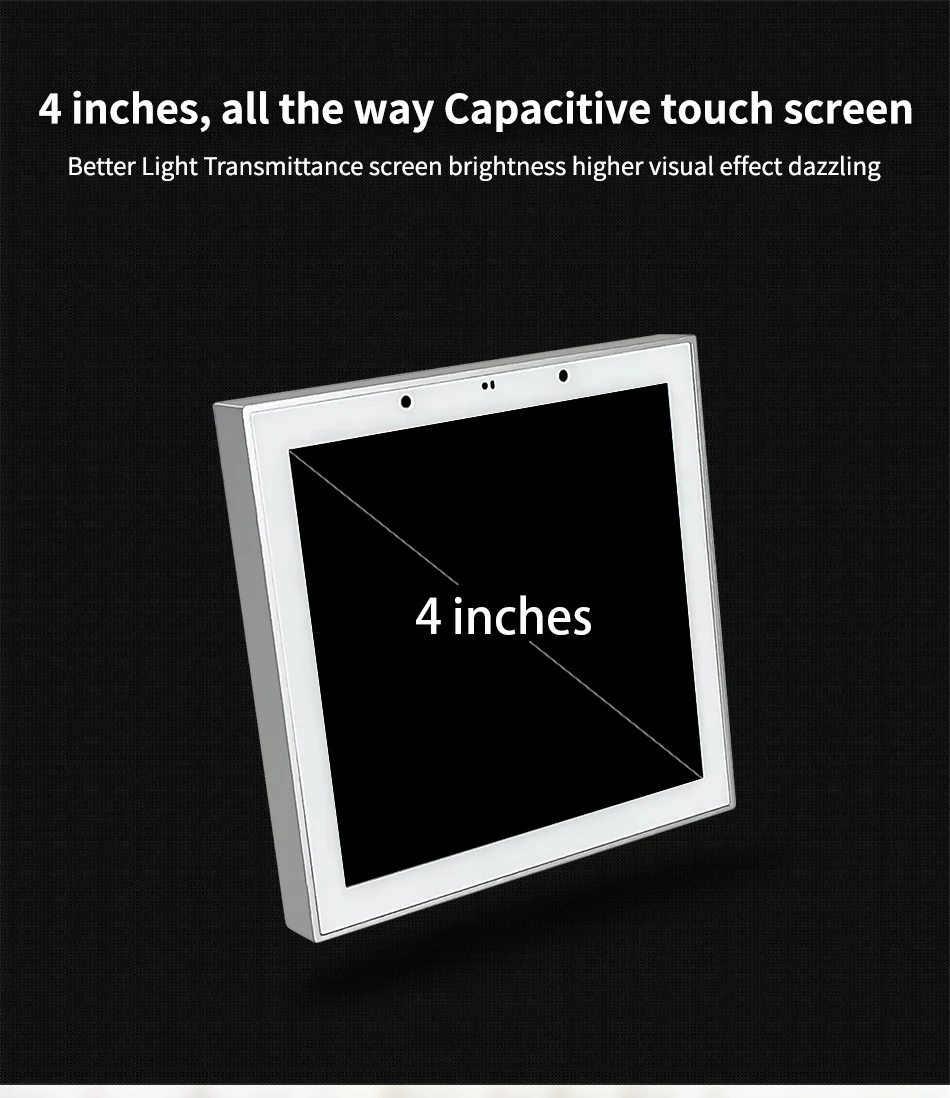 86N Eshare Remote Alexa AI Control Android 11 4*20w 4 Inch Mini Smart Home Background Music Controller Wall Mount WIFI Ampl