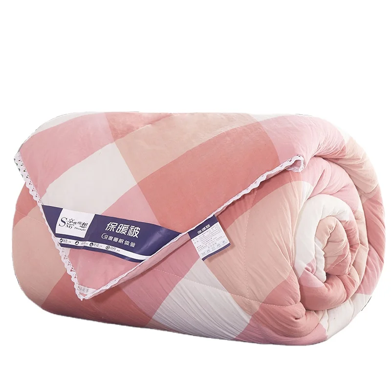 Оптовая продажа с фабрики новый стиль зимнее моющееся Хлопковое одеяло простыня ткань