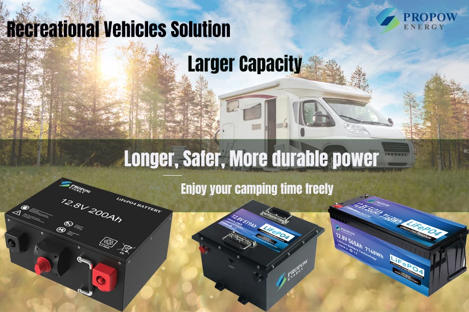 Motorhomes Deep Cycle Lithium Batteries - 12V 628ah