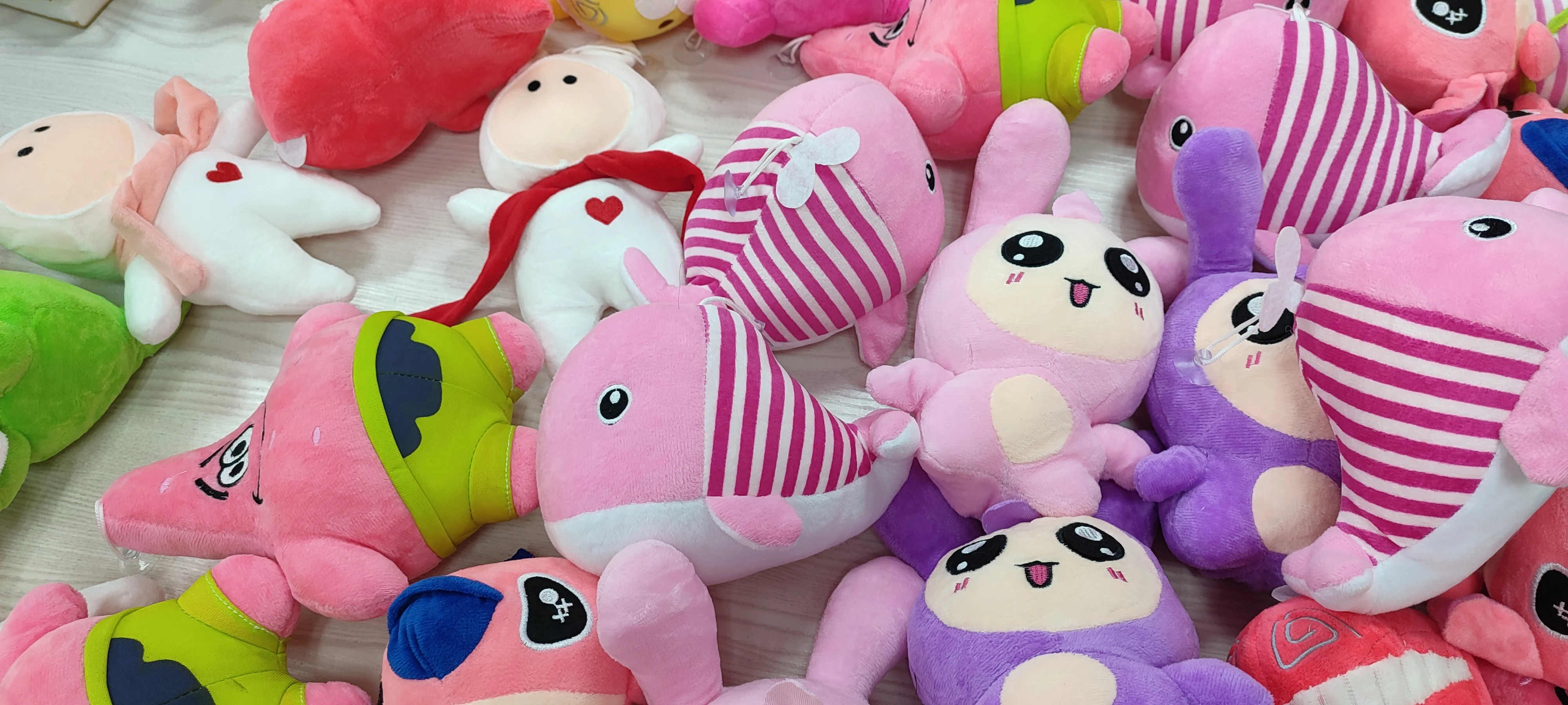 Factory Wholesale 20cm Mix Embroidery Stuffed Animal Plush Toy Crane