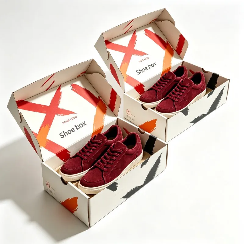 Großhandel hochwertige Schuhpapierbox, Wellpappen-Sneaker-Verpackungsbox, Versandbox für Herrenschuhe