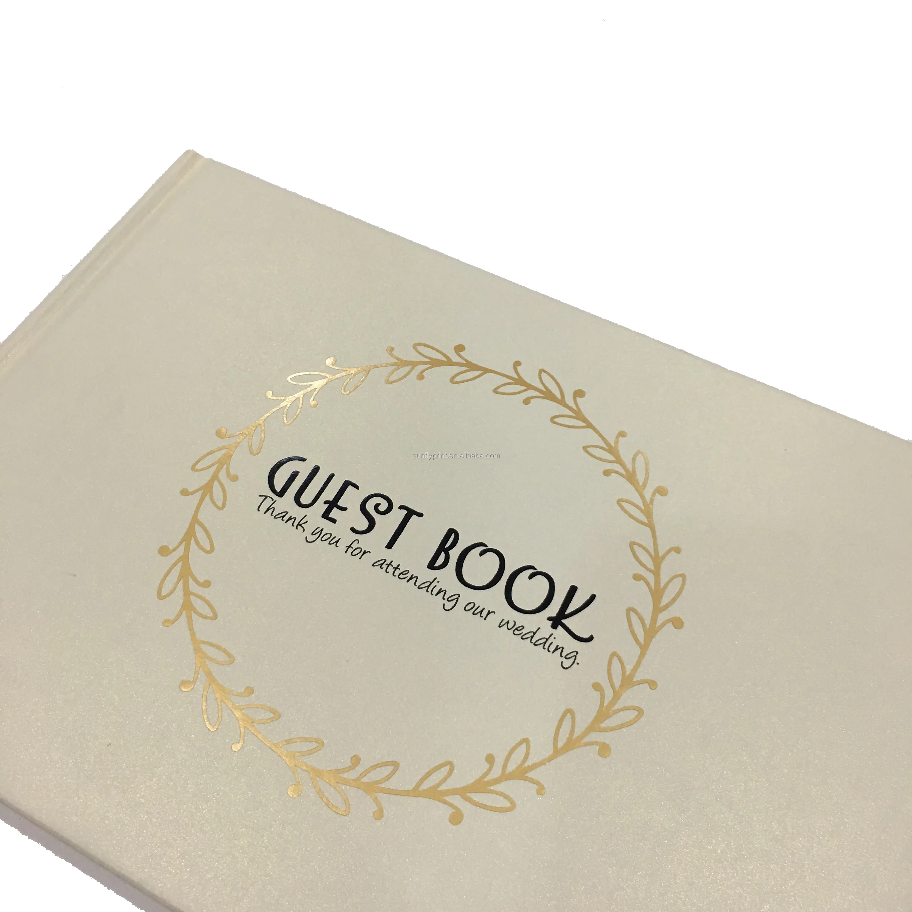 
Индивидуальная печать на свадебной гостевой книге 