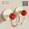 Suction Cup Spherical Hook (Milk White and Red) *2