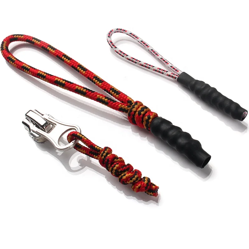 Reflective Speckle Rope Silicone Dipped Tips Zipper Pullers for Luggage ...