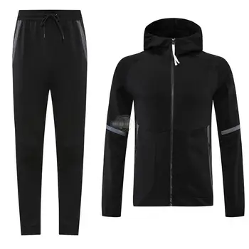 2022 New Custom Design Men's Soccer Tracksuit Football Training Suit Sets Sports Long Sleeve Hooded Jacket Hoodies