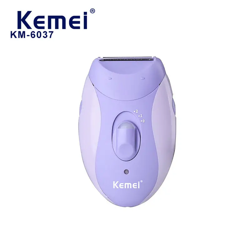 Rechargeable Women Epilator Electric Shaver Razor Kemei KM 6037