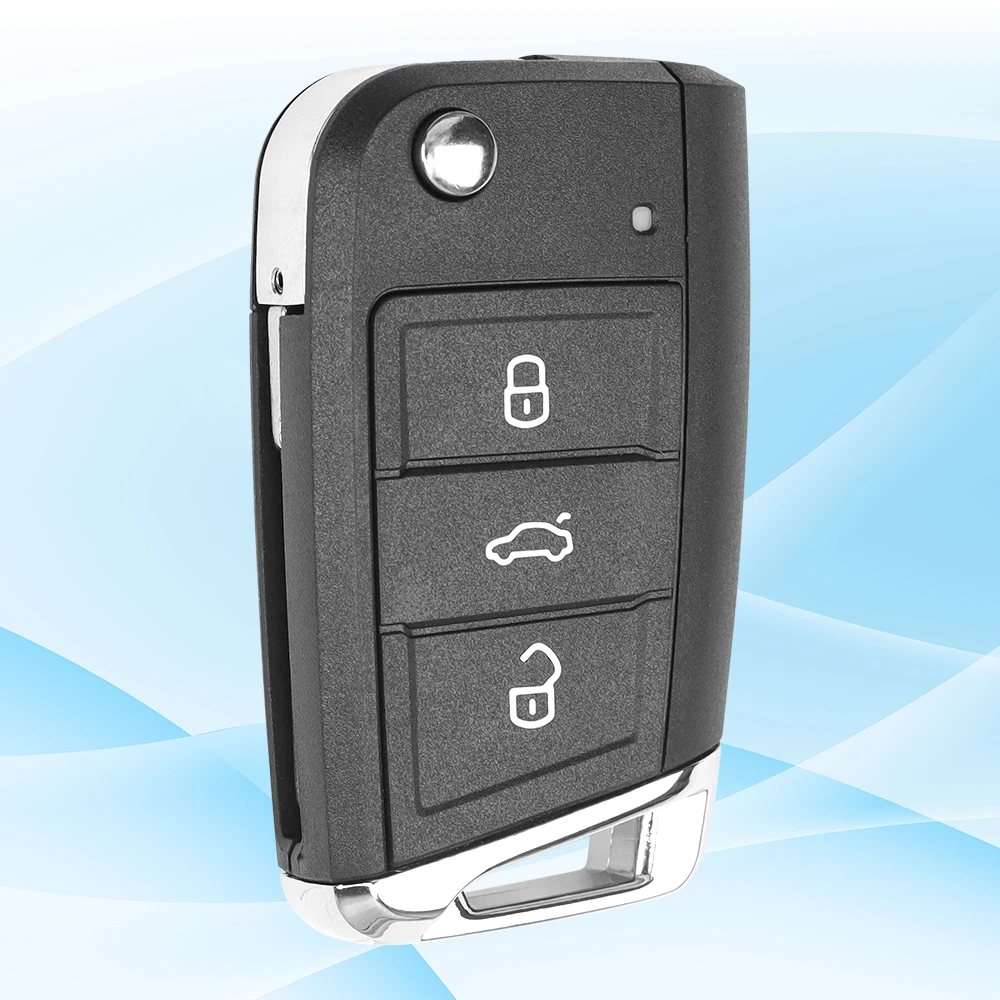 MS 3Button 433MHZ MQB48 Chip HU66 Blade Smart Auto Key for Volkswagen Remote Control Keyless Go Vehicle Key Fob Blank Car Key