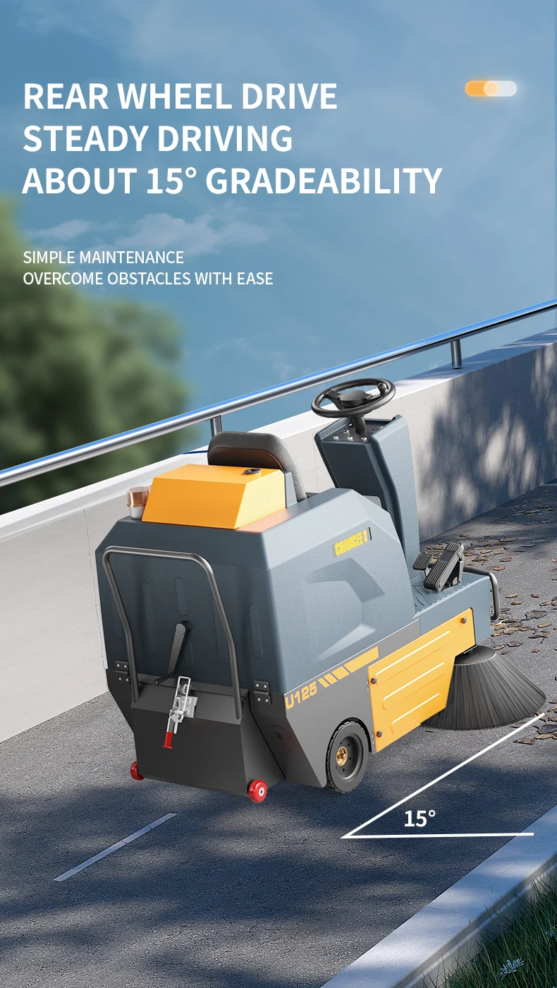 U125 Ride on Floor Cleaner Machine - Efficient & Reliable
