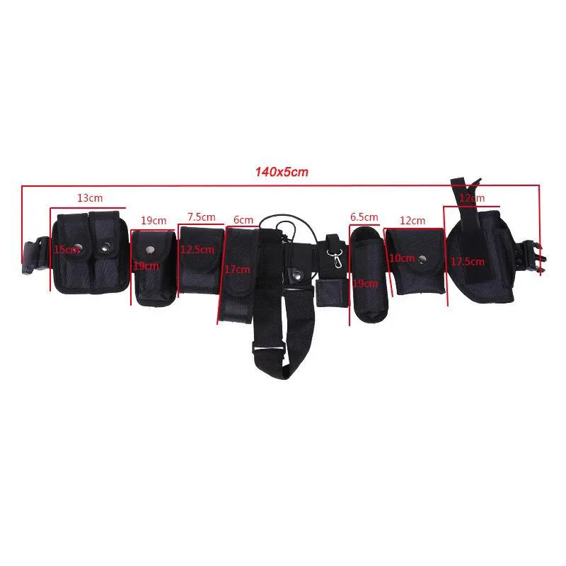 Fashionable Multifunctional Durable Outdoor Sports Gear Equipment Hunting Multifunctional Tactical Durable Belt with Pouches