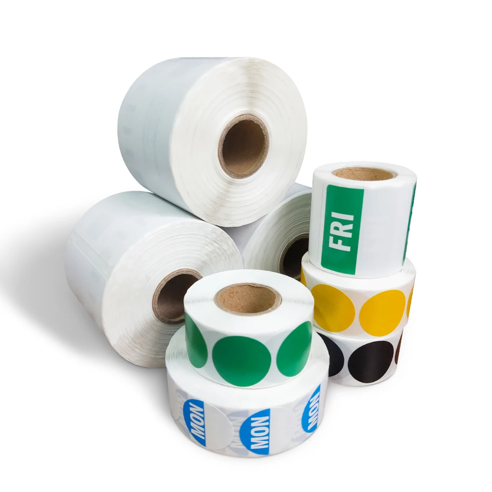 2020 Biodegradable Adhesive Labels Removable  Color Printing Packaging Label Private Water Dissolvable Food Safety Paper Labels