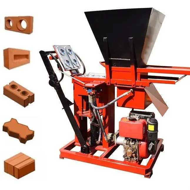 Máy ép gạch đất sét tự động khóa điện Eco Brava Hệ thống ép thủy lực để sản xuất gạch sinh thái Khóa điện