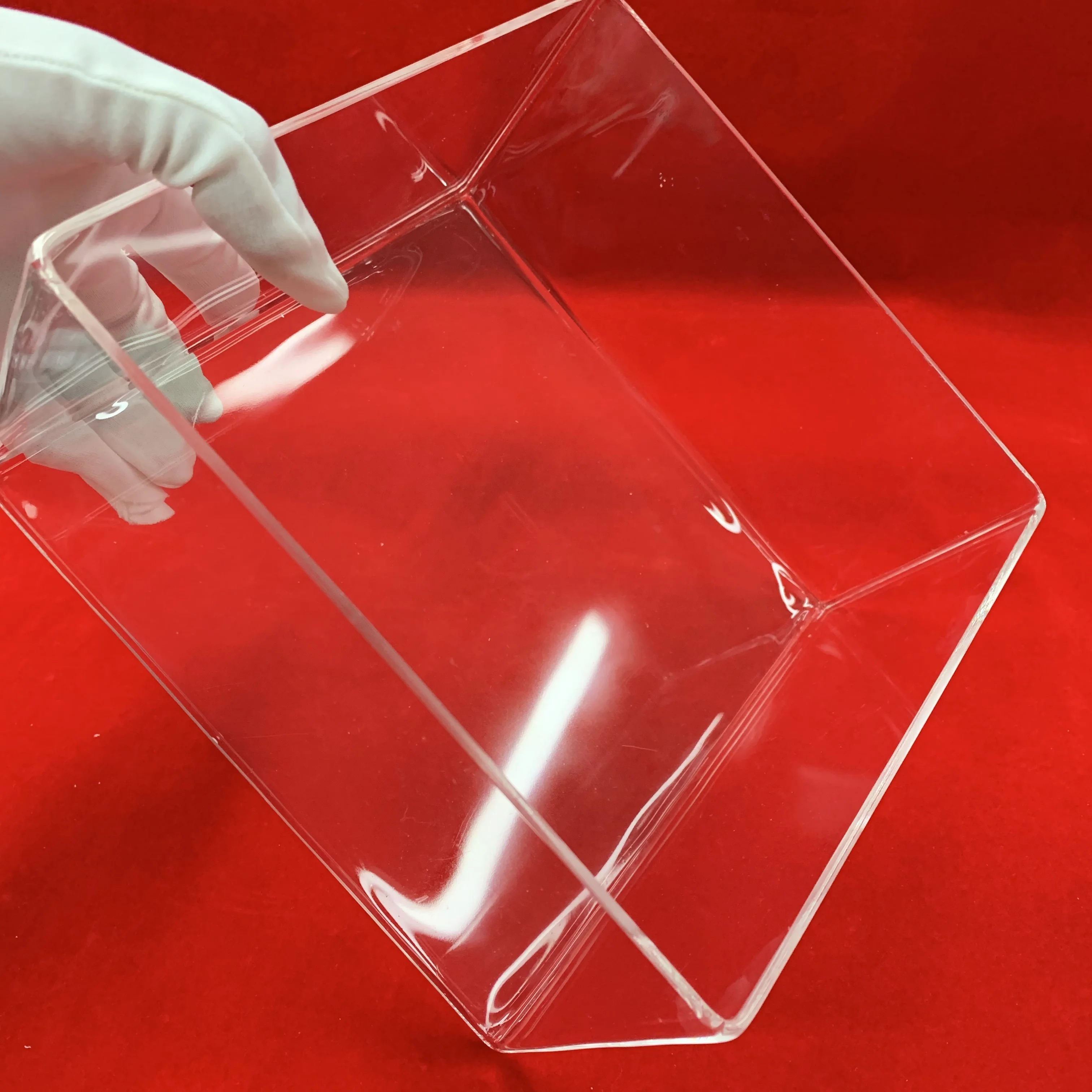 Customized Large Dimensions Rectangular Quartz Petri Dish