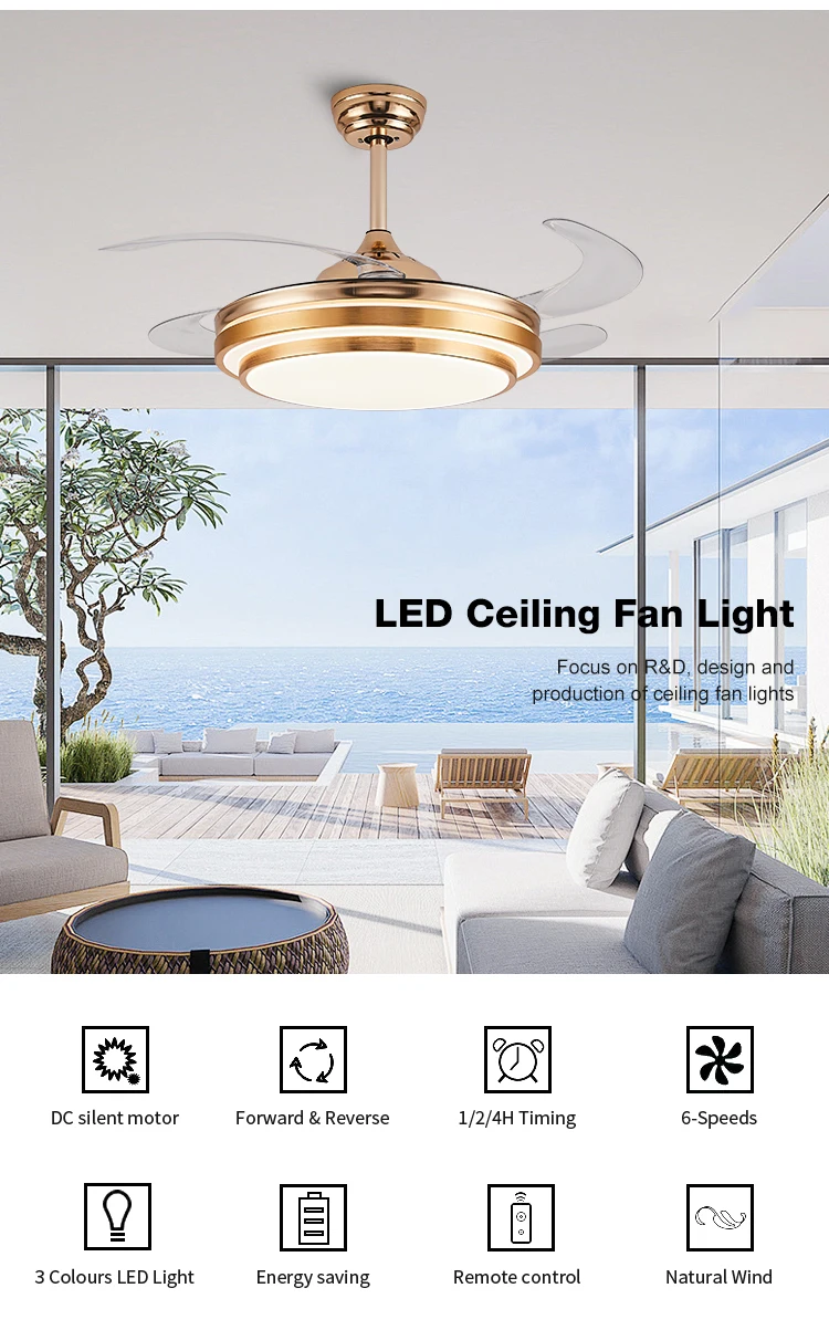 Ceiling Fan, LED, 6-Speed - detail 4